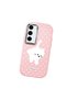 Samsung Galaxy S23 Compatible Shock-Absorbing Camera Protected Pink Silicone Case Cat - 3