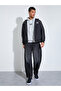 Minimal Chest Print Relaxed Fit Hoodie - 2