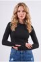 Women's Finger Detailed Long Sleeve Bodysuit