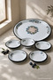7 Piece Batdal Boy Enamel Breakfast Set, Presentation, Breakfast Plate - 4