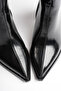 Women's Black Pointed Toe 7.5 cm Thick Heeled Winter Boots - 6