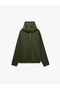 Oversize Hooded Half-Zip Sweatshirt with Kangaroo Pocket - 6