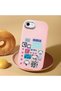 Pink Silicone Case with Shock-Absorbing Camera Protections Compatible with iPhone 7/8/Se 2020 2022 - 3