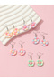 Girls Set of 5 - Pastel Daisy Drop Earrings