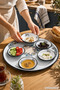 7 Piece Batdal Boy Enamel Breakfast Set, Presentation, Breakfast Plate - 6