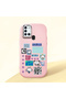Pink Silicone Case with Shock-Absorbing Camera Protections Compatible with Samsung Galaxy A21S