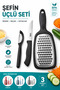 Chef's Triple Set 3 Pieces – Grater, Knife, Peeler