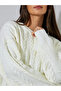 Off white Cable Knit Longline Oversized Sweater - 4
