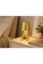 Decorative Table Lamp with Gold Sitting Man Figure – Modern Tabletop and Nightstand Accessory - 3