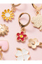Girls Set of 5 - Heart Flower Drop Earrings - 2