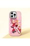 Pink Silicone Case Compatible with iPhone 15 Pro Max with Shock-Absorbing Camera Protections