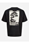 Black Graphic Print Cotton T-Shirt - 3