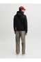 Black Plain Pullover Hoodie - 5