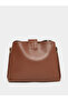 Wide Strap Bag with Turn Lock Closure - 4