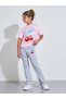 Teen Girls Grey Full-Length Leggings with Cherry Print - 2