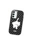 Samsung Galaxy S22 Compatible Shock Absorbing Black Silicone Case with Camera Protection Cat - 3