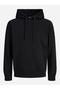 Black Plain Pullover Hoodie - 2