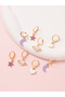 Girls Set of 4 - Star and Moon Hoop Earrings - 2
