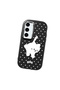 Samsung Galaxy S23 Compatible Shock-Absorbing Black Silicone Case with Camera Protection Cat - 3