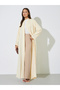 Yellow Solid Open Front Maxi Abaya - 3