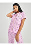 Unicorn and Graphic Print Short Sleeves Shirt and Pyjama Set - 2