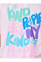 Girls Pink Graphic Print Oversized T-Shirt - 3