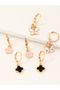 Girls Set of 3 - Butterfly Hoop Earrings - 2