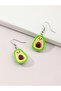 Girls Avocado Cartoon Dangle Earrings - 2