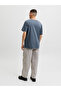 Charcoal Logo Graphic Round Neck T-Shirt - 2