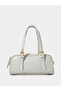 Grey Handbag with Gold Hardware - 3