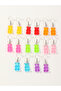 Girls Set of 8 - Gummy Bear Dangle Earrings Set - 2