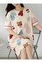 Graphic Print Sleep T-Shirt Dress - 3