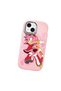 Pink Silicone Case with Camera Protection Compatible with iPhone 15 Shock-Absorbing - 4