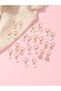 Girls Set of 12 - Butterfly Hoop Earrings