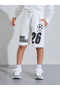 Teen Boys Off White Graphic Print Long Sleeves Sweatshirt and Shorts Set - 4