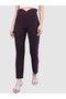 Burgundy Skinny Fit Solid High-Rise Jeggings