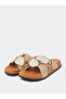 Beige Butterfly Detail Comfort Sandals - 2