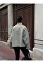 Straight Zipper Oversize Trench Jacket - 2