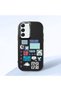 Black Silicone Case with Shock-Absorbing Camera Protection Compatible with Samsung Galaxy S22