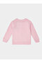 Baby Girl Pink Placement Print Cotton Sweatshirt - 3