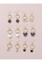 Girls Set of 6 - Butterfly Drop Earrings - 2