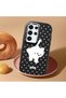 Samsung Galaxy S24 Ultra Compatible Shock-Absorbing Black Silicone Case with Camera Protection Cat - 2