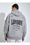 Men Oversized Back Printed Fleece Hoodie - 5