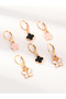 Girls Set of 3 - Butterfly Hoop Earrings