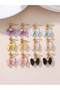 Girls Set of 6 - Pastel Bow Dangle Earrings - 2