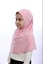 Girl's One-Piece Hijab - Ready-To-Wear Hijab Scarf - Practical Snap-On Hijab |   Flexible Sandy Fabric Daily & Prayer Headscarf (6-11 Years) - 2
