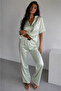 Cherryqueen Satin Pajama Set - 3