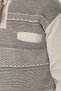 Beige Men's Dad Middle Age and Above Knitwear Knitted Acrylic Winter Regular Fit Pocketed Zippered Polo Collar Sweater - 5