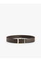 Faux Leather Belt with Metal Buckle - 2