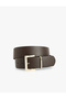 Faux Leather Belt with Metal Buckle